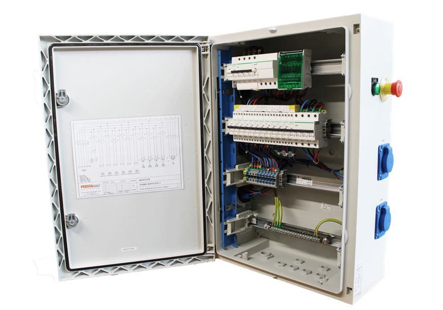 Protection incendie AeroXSense pour coffret électrique professionnel