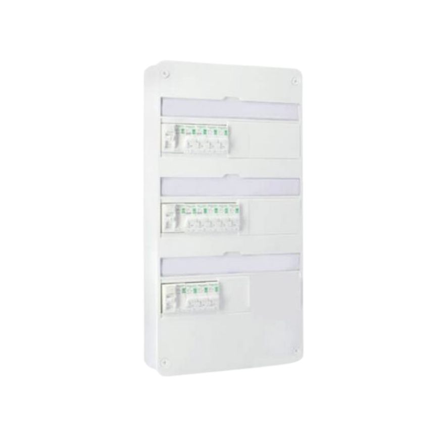 Tableau électrique Schneider à 3 rangées compatible avec AeroXFireshield Habitat